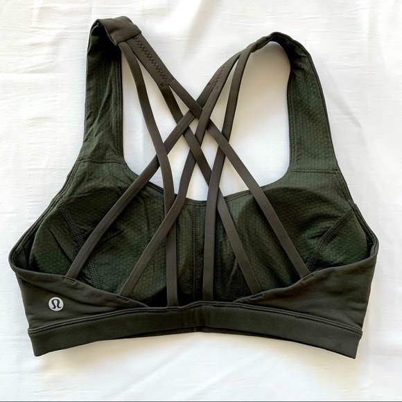 Lululemon Dark Olive Free to Be Serene Bra 4 - Picture 2 of 4